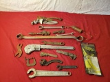 Collection of vintage and unusual wrenches