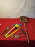 Assorted tools, sprinkler and more