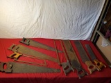 Collection of hand and meat saws