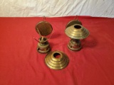 Pair of Copper oil lamps