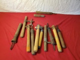 Nice collection of large crosscut saw handles and replacement handles