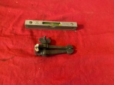 Stanley No. 39 1/2 level and small clamp