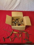 Small Collection of assorted hand augers and drillers