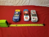 3- 1/24 scale diecast Nascar Cars