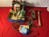 Assorted unopened fluids, belts, tools and more