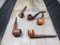 5 pipes, Wood Century Old Briar Italy Rossi Fratelli Rossi, Wood shoe century old Briar made in