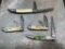 Collection of 4 vintage USA made knives