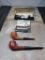 2 pipes, 1 pipe tool, Kleen Reem the versatile pipe tool in box, pipe with no markings, Willard