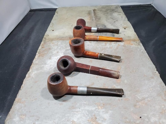 4 pipes, Wood yello-bole imperial cured with real honey 3638, Wood Medico VFQ Imported Briar 80