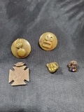 Military buttons and pins