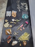 Costume Jewerly, Pin and ear rings set and more