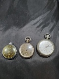 Sentinel click radium 51, Ingersoll yankee 25761305, Elgin pocket watch silveroid 3512781