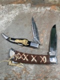 Pair of Japanese made folding pocket knives