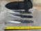 Set of 3 throwing knives with sheath