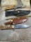 Pair of lesser quality sheath knives