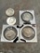 5- Kennedy Half Dollars, 4 are 90%, one is 40% silver