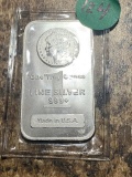 One Troy Ounce .999 Fine Silver bar