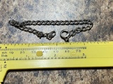 .925 stamped bracelet, approx 6 grams total weight