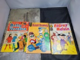 12 Cent Betty and Veronica, & 15 cent Bugs Bunny and Little Audrey and Melvin Vintage comic books