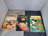 Chic Young's Blondie, The Jetsons, and Walt Disney Mickey Mouse vintage comic books