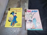 Huckleberry Hound and Tom and Jerry Vintage Comic Books