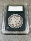 1890-O Morgan Silver Dollar in snap case