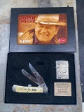 LOOK Case XX Trapper and Zippo Commemorative set with John Wayne in Presentation box
