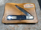 Queen BiCentennial knife in wooden display box, wrapped in factory cello