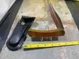 Kabar USA single blade lock back pocket knife with matching sheath