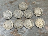 Collection Starter of Buffalo Nickels, 1926, 1927, 1928, 1930, 1934, 1935, 1936, 1936-D, & 1937