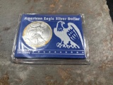 1997 American Silver Eagle $1 coin, .999 one ounce pure silver
