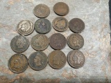 15- Assorted Indianhead cents, some from the 1800's