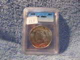 1928 PEACE DOLLAR IN ICG MS64 HOLDER