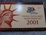 2001 U.S. SILVER PROOF SET