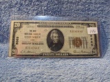 1929 $20. NATIONAL CURRENCY NOTE COLUMBUS, OH. CHARTER# 5065