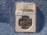 1954D FRANKLIN HALF NGC MS64 FBL