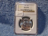 1956 FRANKLIN HALF NGC MS64 FBL