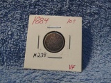 1884 SEATED DIME VF