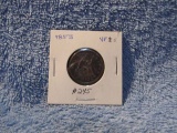 1853 W/ARROWS & RAYS SEATED QUARTER VF