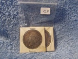 1888O,1924, U.S. SILVER DOLLARS (2-COINS)