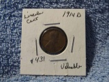 1914D LINCOLN CENT VG