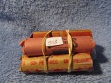 5 ROLLS OF WHEAT CENTS