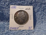 1892 BARBER HALF 1ST. YEAR XF