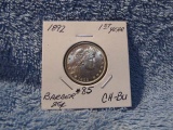 1892 BARBER QUARTER 1ST. YEAR CHOICE BU