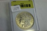 1879 MORGAN DOLLAR IN AGS MS67 HOLDER