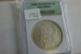 1886 MORGAN DOLLAR IN NES MS65 HOLDER