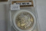 1887 MORGAN DOLLAR IN NAC MS66 HOLDER