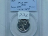 1937 BUFFALO NICKEL PCGS PR64