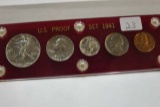 1941 U.S. PROOF SET IN HOLDER