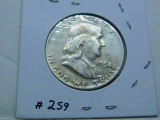 1954 FRANKLIN HALF AU